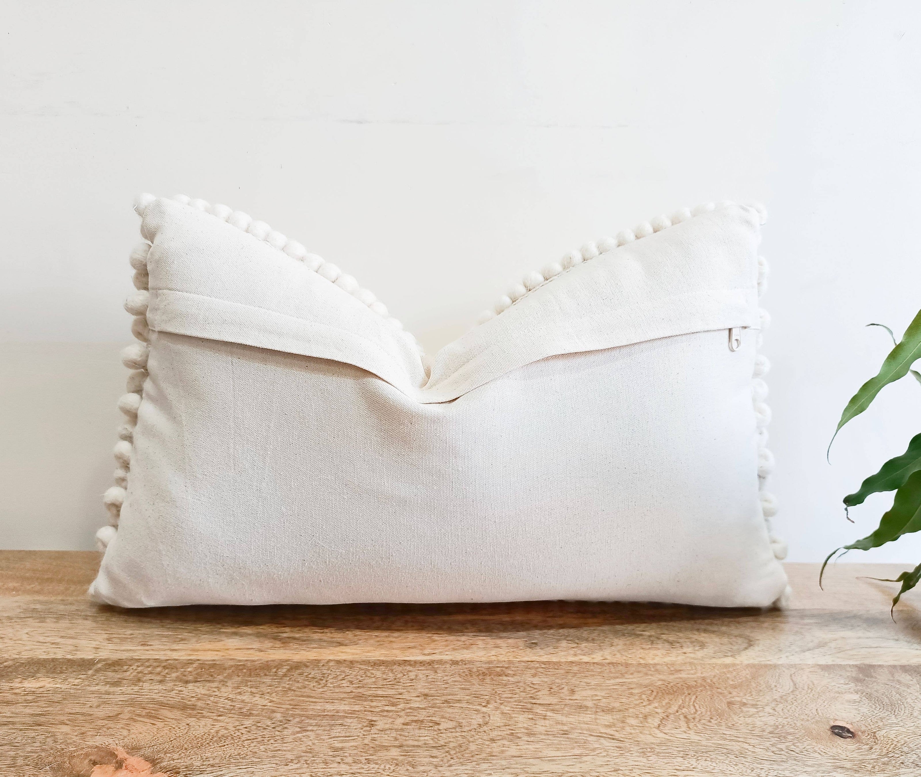 Maison Boho Pillow – Cream, 12x20