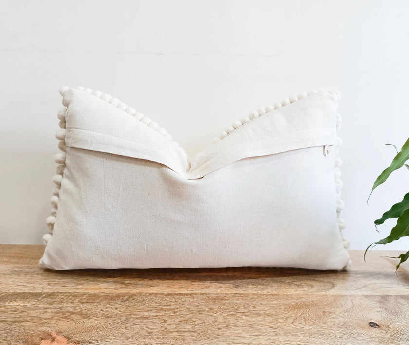 Maison Boho Pillow – Cream, 12x20