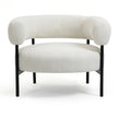 Maison Ayla Boucle Accent Chair - White