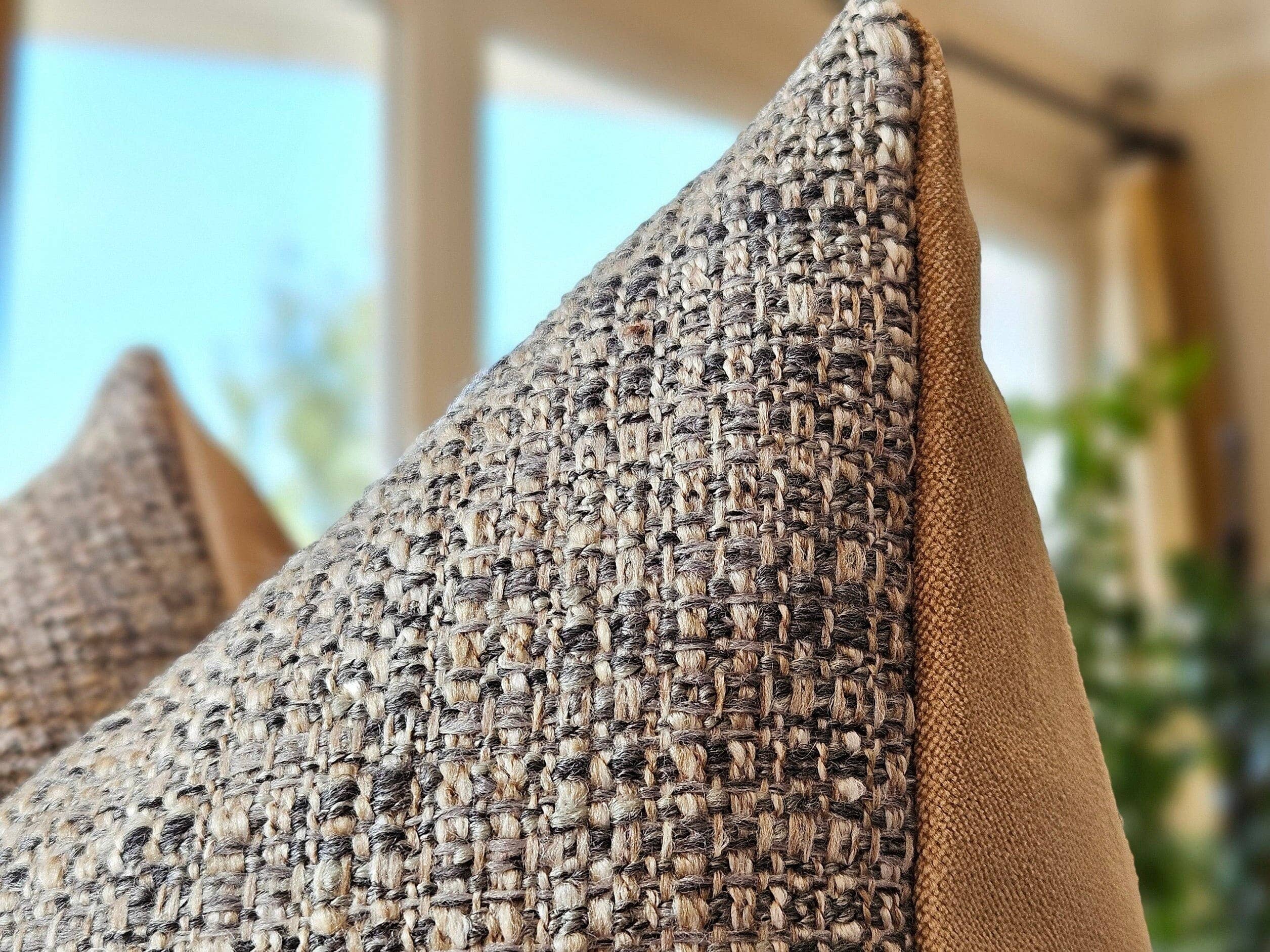 Maison Tweed Texture Pillow - Greystone