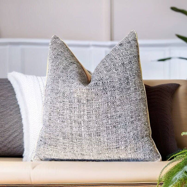 Maison Tweed Texture Pillow - Greystone