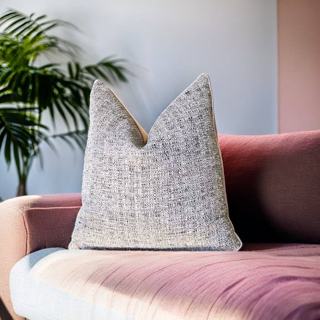 Maison Tweed Texture Pillow - Greystone