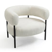 Maison Ayla Boucle Accent Chair - White